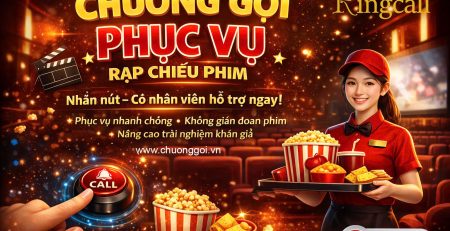 chuông gọi phục vụ ứng dụng rạp chiếu phim