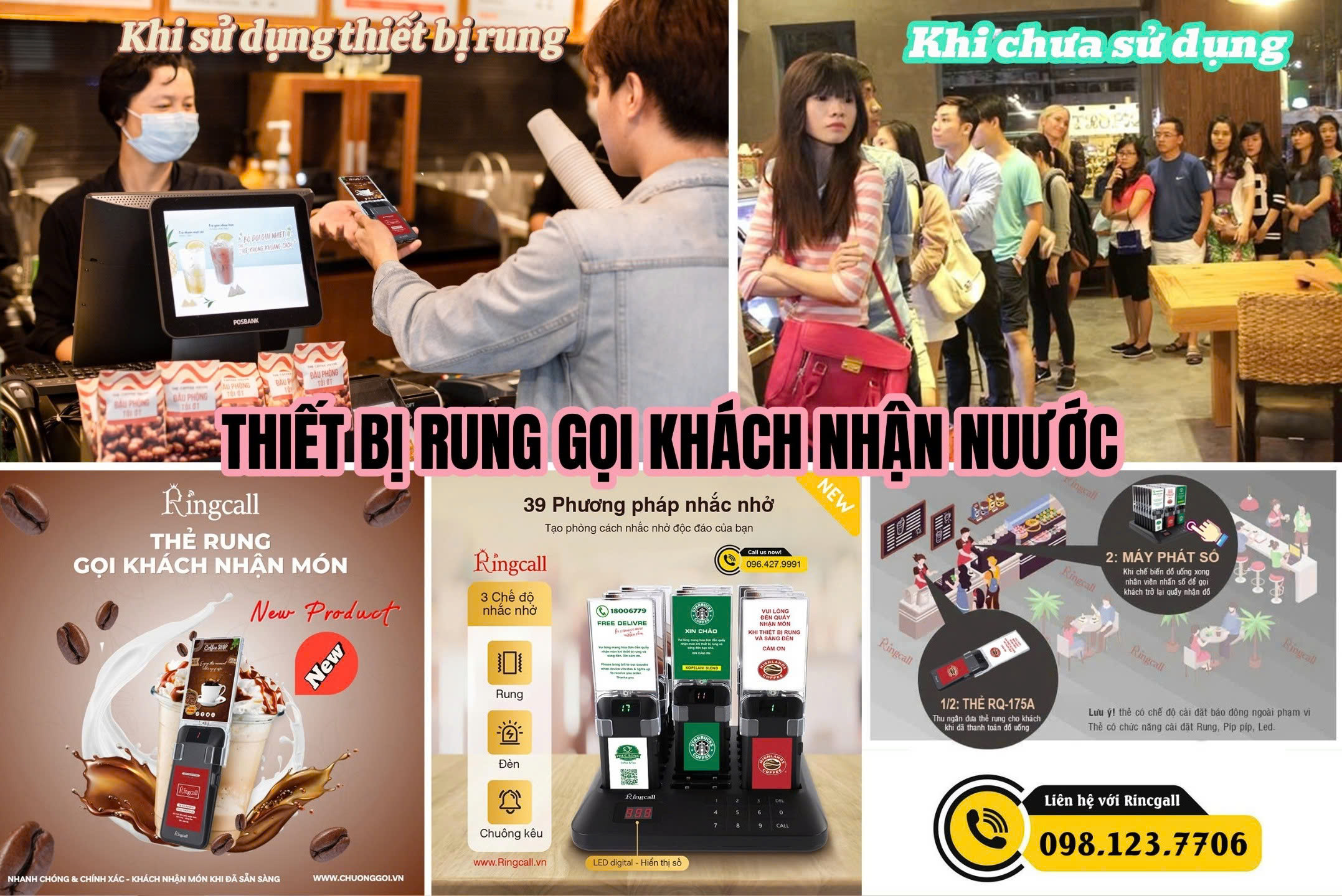 thiết bị rung gọi khách